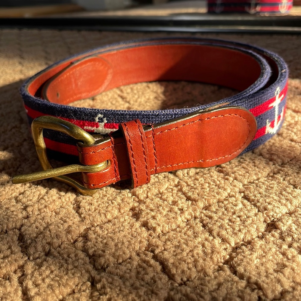 Smathers & branson 🪡 needlepoint belt size 26